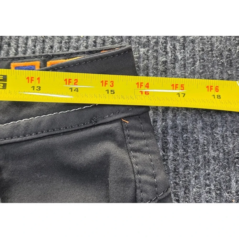 Rock Revival Skinny Jeans Womens 29 Black Excellent Embroidered Contrast Stitch